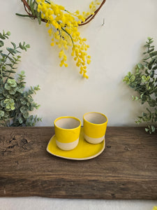 Tazza da caffè in gres Citron Collection