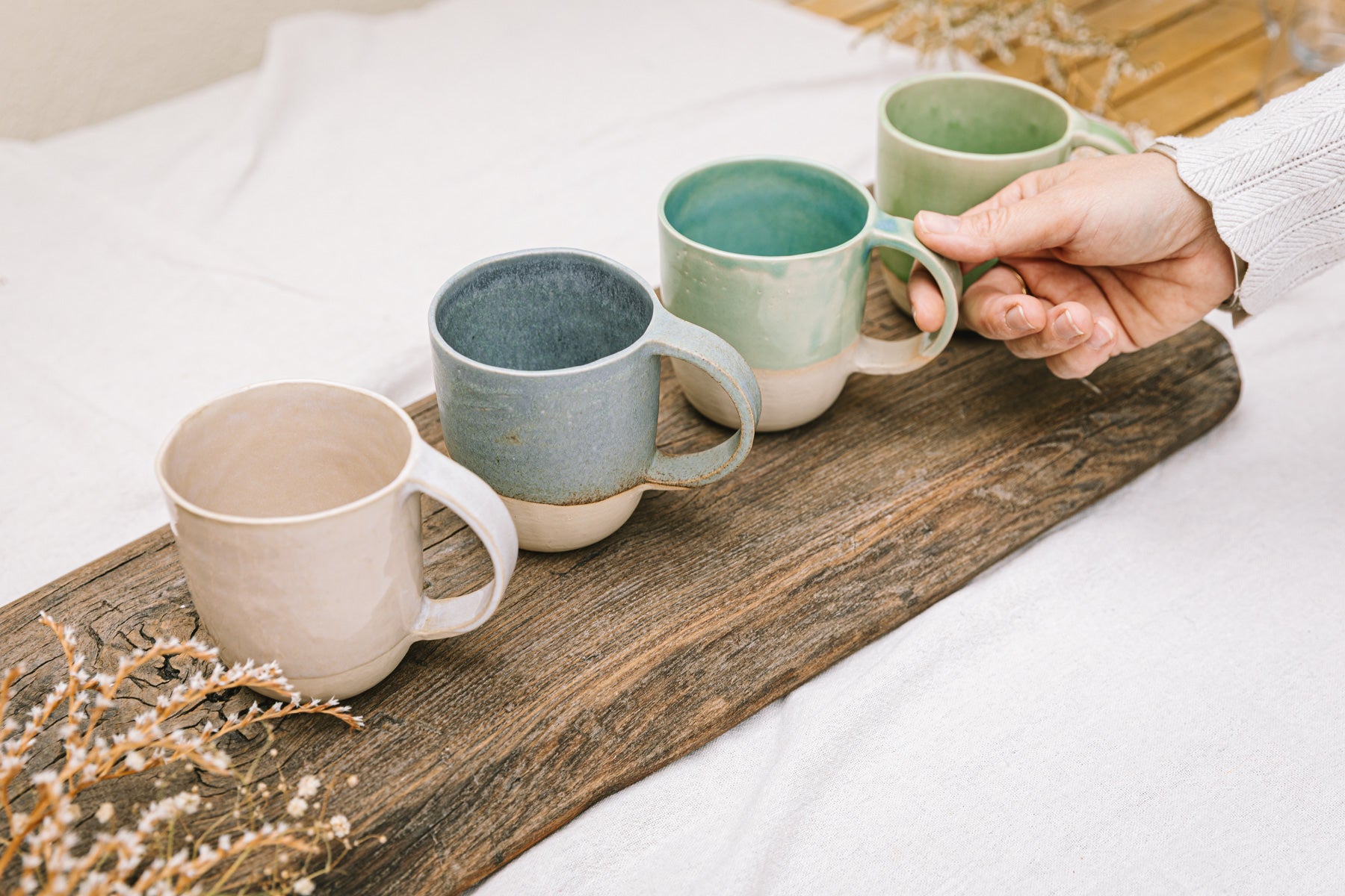 Tasse à thé en grès