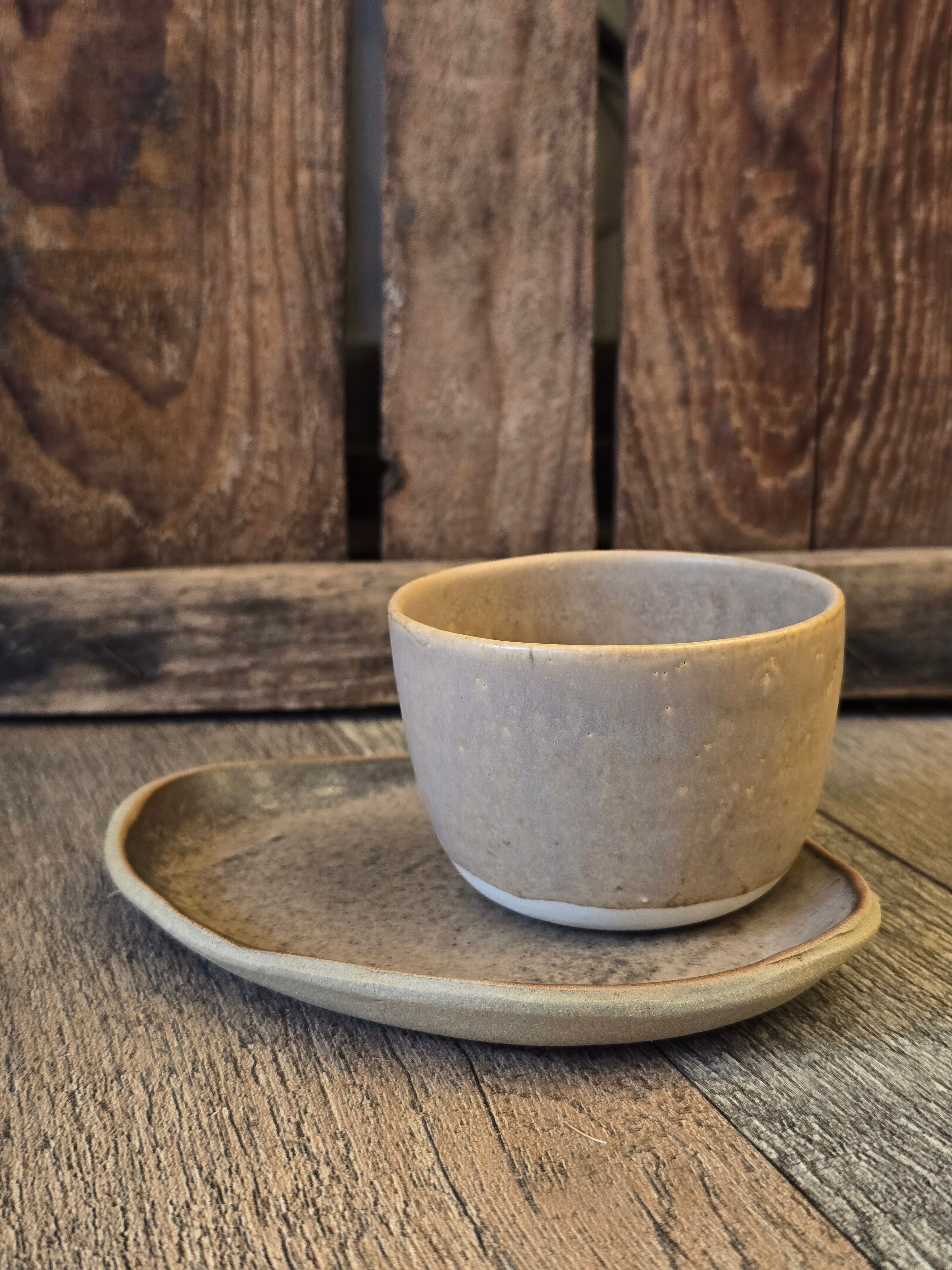 Tazza da cappuccino piccola ciotola per gelato in gres senza manico
