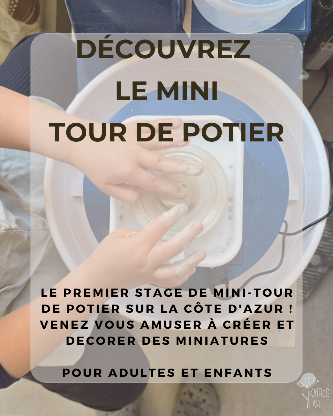 Atelier di ceramica per bambini speciale Mini Tornio