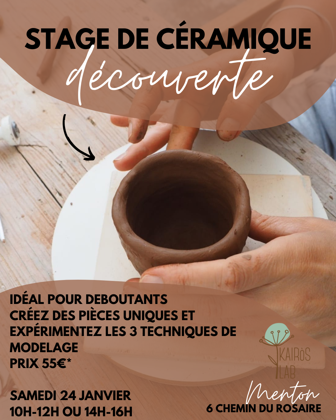 Stage di ceramica una lezione DI GRUPPO