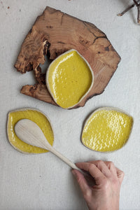 Piattino poggiamestolo limone in gres edizione speciale Fête Du Citron