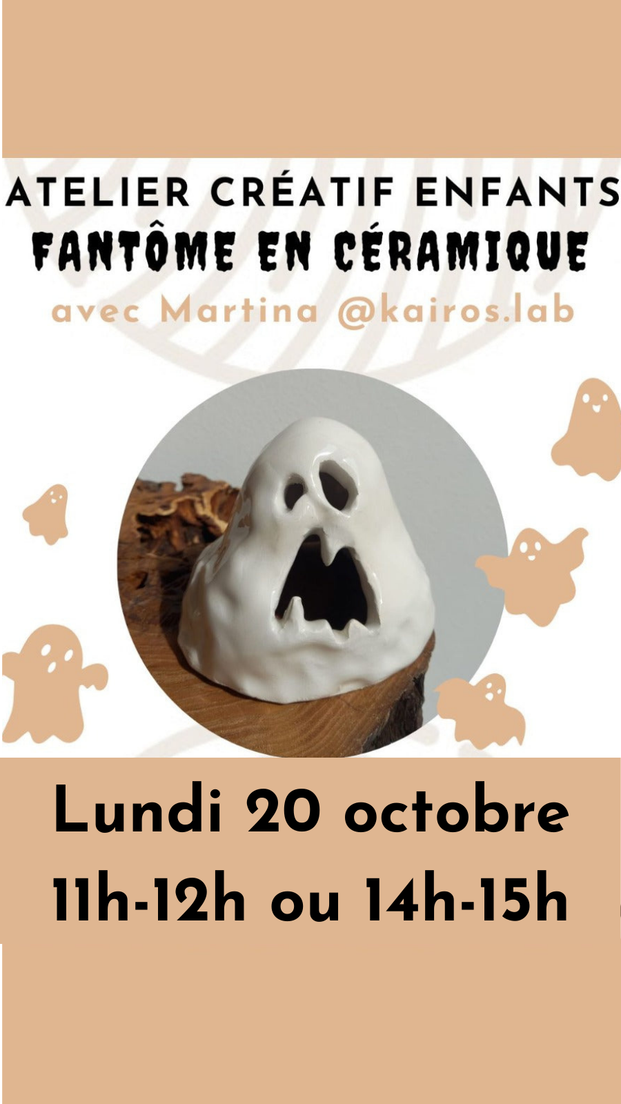 Atelier di ceramica per bambini tema Halloween